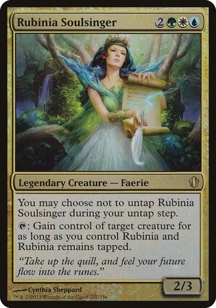 Rubinia Soulsinger (Commander 2013) [Commander 2013 Oversized] | Exor Games Summserside