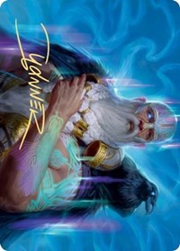 Alrund, God of the Cosmos Art Card (Gold-Stamped Signature) [Kaldheim: Art Series] | Exor Games Summserside