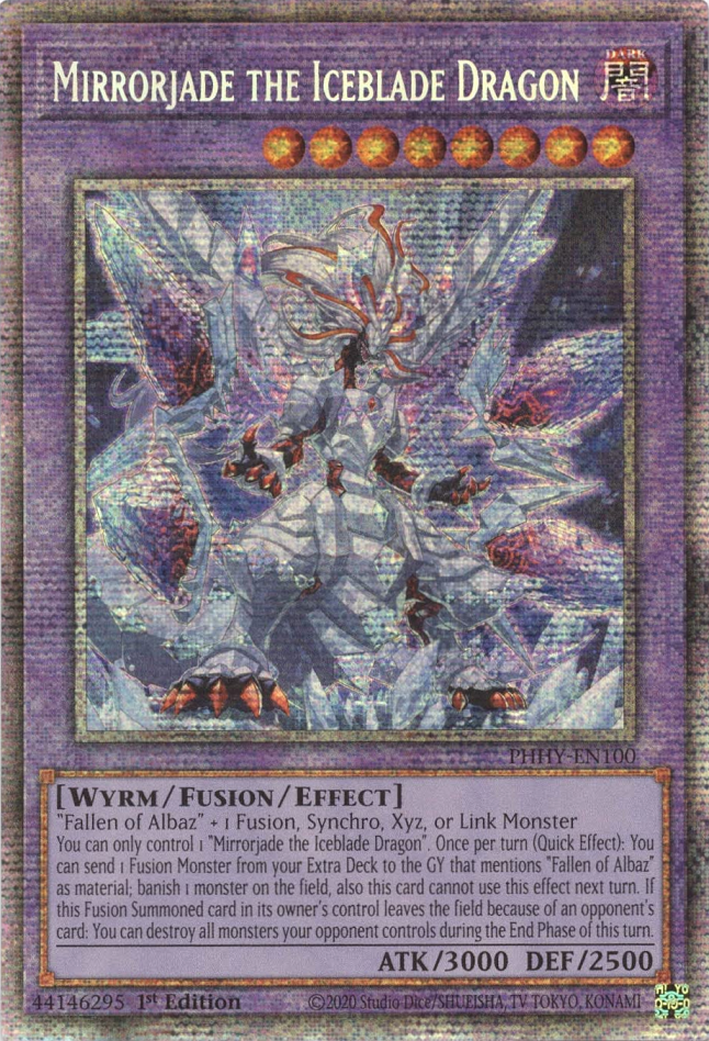 Mirrorjade the Iceblade Dragon [PHHY-EN100] Starlight Rare | Exor Games Summserside