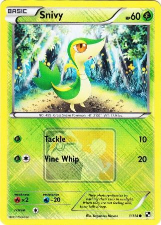 Snivy (1/114) (League Promo) [Black & White: Base Set] | Exor Games Summserside