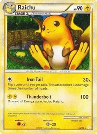 Raichu (10/123) (Cracked Ice Holo) [HeartGold & SoulSilver: Base Set] | Exor Games Summserside