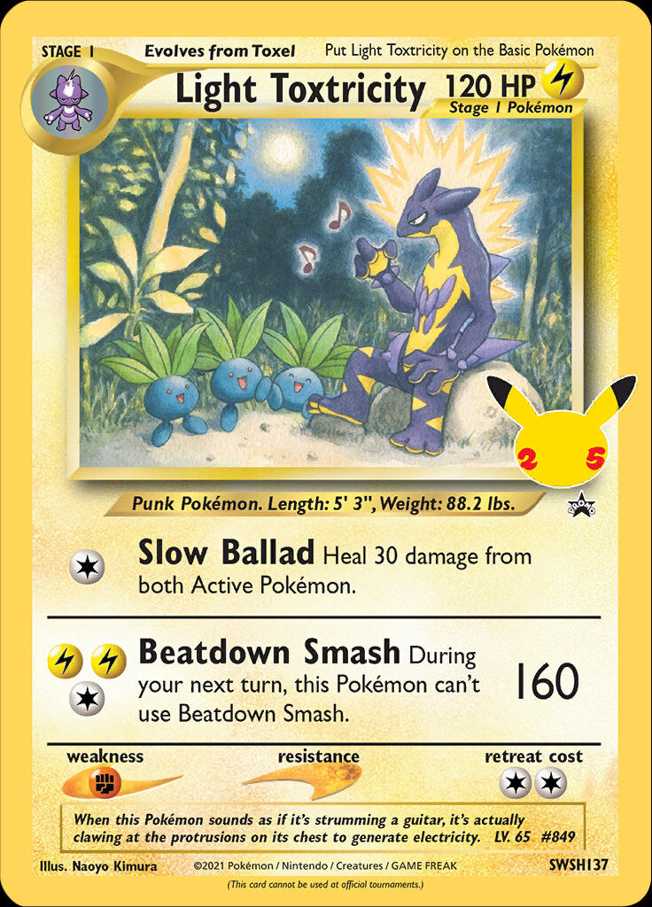 Light Toxtricity (SWSH137) (Jumbo Card) [Sword & Shield: Black Star Promos] | Exor Games Summserside