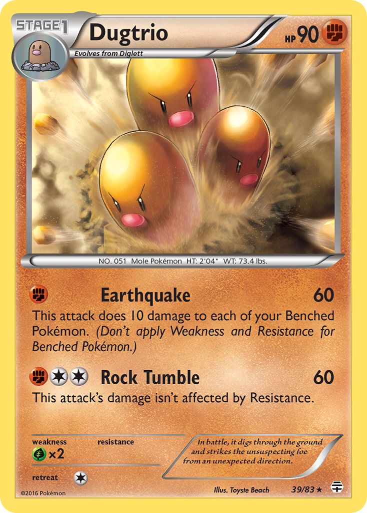 Dugtrio (39/83) [XY: Generations] | Exor Games Summserside