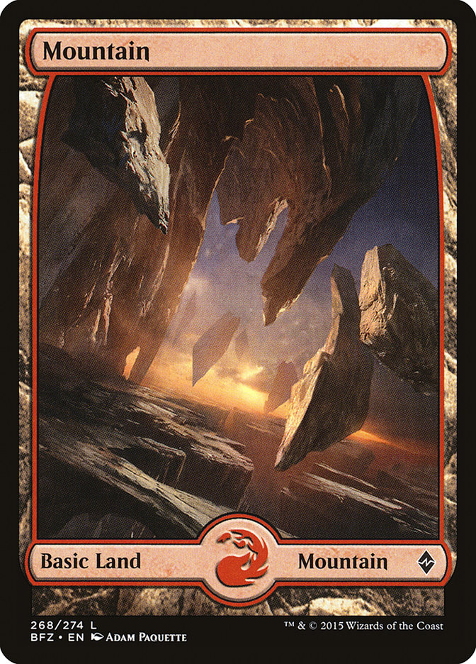 Mountain (268) [Battle for Zendikar] | Exor Games Summserside