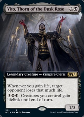 Vito, Thorn of the Dusk Rose (Extended Art) [Core Set 2021] | Exor Games Summserside