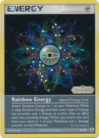 Rainbow Energy (81/92) (Stamped) [EX: Legend Maker] | Exor Games Summserside