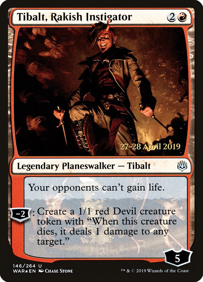 Tibalt, Rakish Instigator  [War of the Spark Prerelease Promos] | Exor Games Summserside