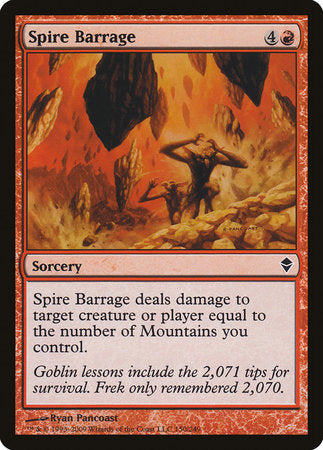 Spire Barrage [Zendikar] | Exor Games Summserside