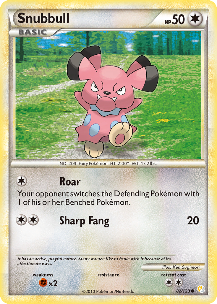 Snubbull (82/123) [HeartGold & SoulSilver: Base Set] | Exor Games Summserside