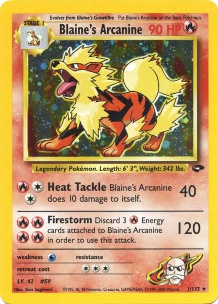 Blaine's Arcanine (1/132) [Gym Challenge Unlimited] | Exor Games Summserside