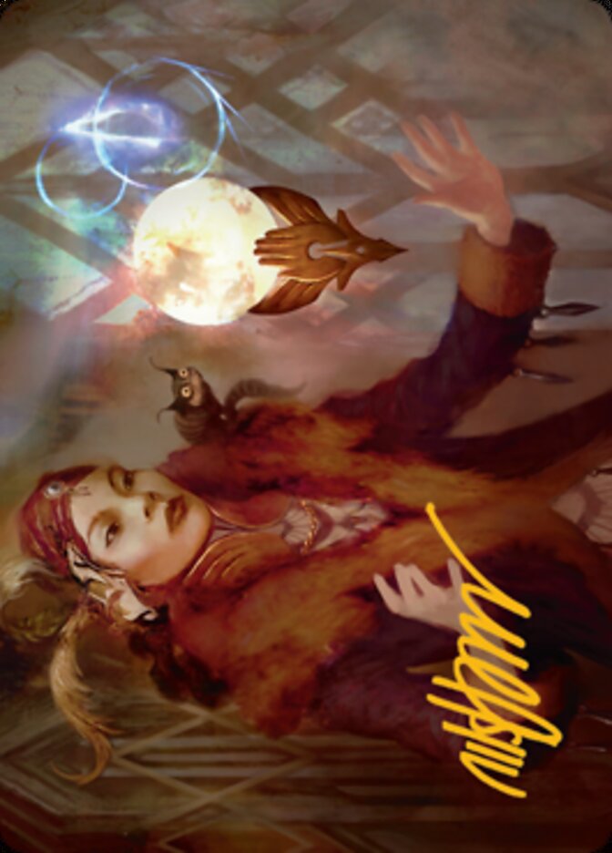 Misfortune Teller Art Card (Gold-Stamped Signature) [Streets of New Capenna Art Series] | Exor Games Summserside