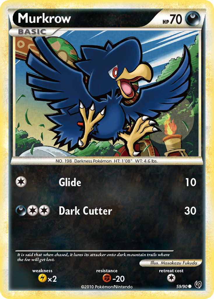 Murkrow (59/90) [HeartGold & SoulSilver: Undaunted] | Exor Games Summserside