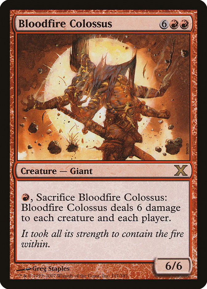 Bloodfire Colossus [Tenth Edition] | Exor Games Summserside