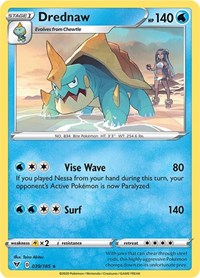 Drednaw (039/185) (Cracked Ice Holo) (Theme Deck Exclusive) [Sword & Shield: Vivid Voltage] | Exor Games Summserside