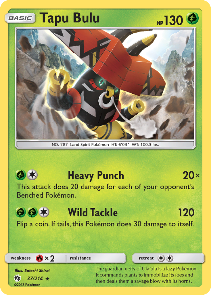 Tapu Bulu (37/214) [Sun & Moon: Lost Thunder] | Exor Games Summserside