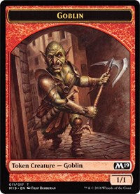 Goblin // Thopter Double-sided Token (Game Night) [Core Set 2019 Tokens] | Exor Games Summserside