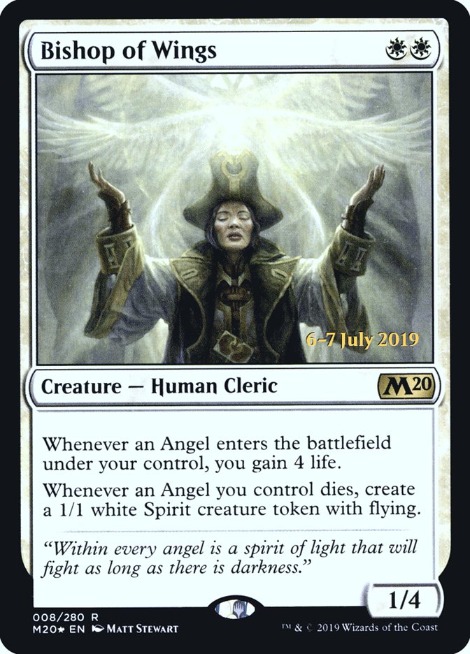 Bishop of Wings  [Core Set 2020 Prerelease Promos] | Exor Games Summserside