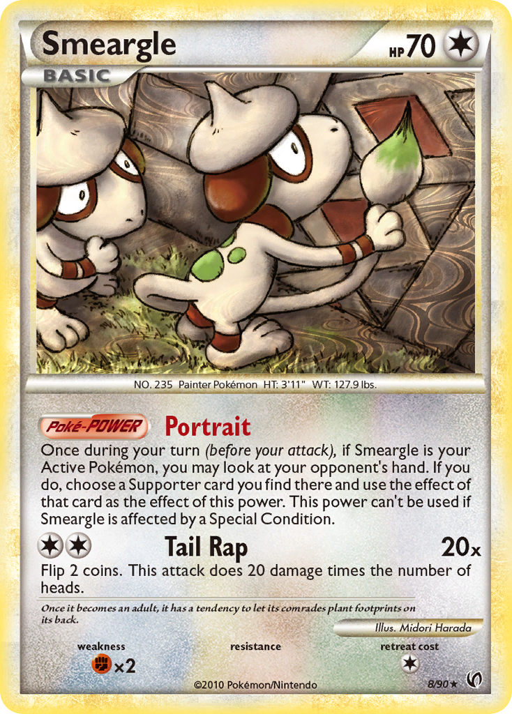 Smeargle (8/90) [HeartGold & SoulSilver: Undaunted] | Exor Games Summserside