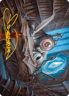 Unblinking Observer Art Card (Gold-Stamped Signature) [Innistrad: Midnight Hunt Art Series] | Exor Games Summserside