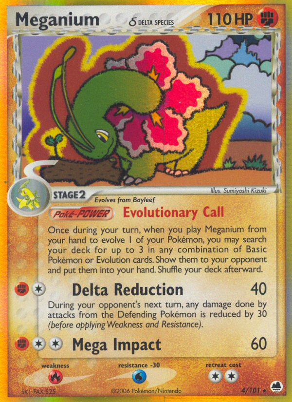 Meganium (4/101) (Delta Species) [EX: Dragon Frontiers] | Exor Games Summserside