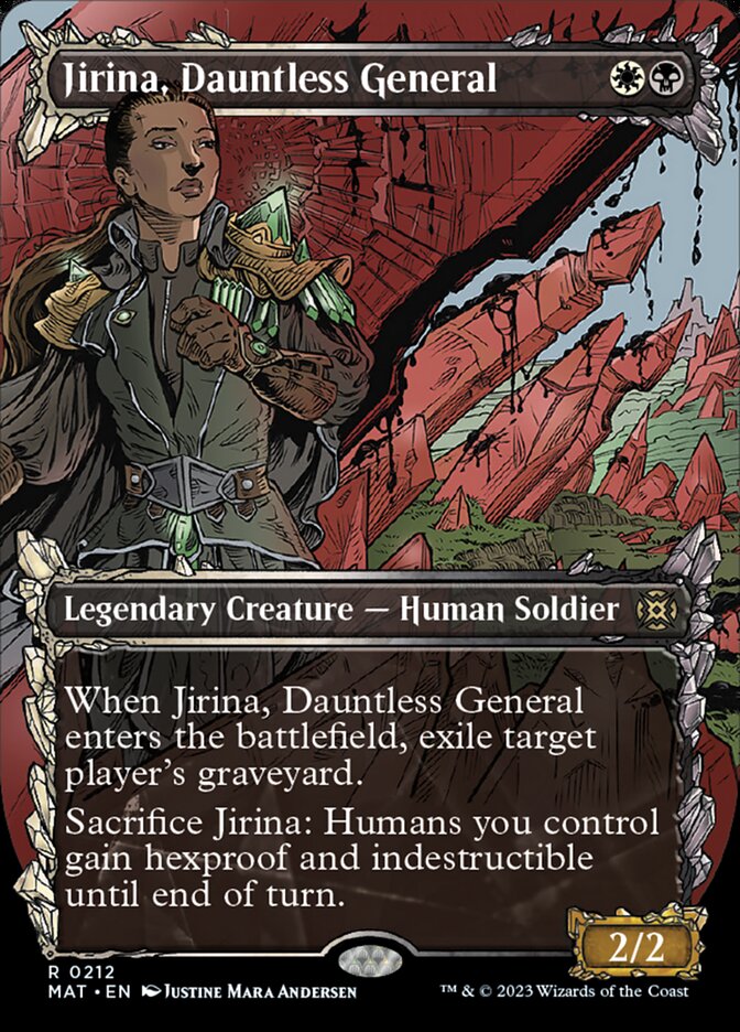 Jirina, Dauntless General (Showcase Halo Foil) [March of the Machine: The Aftermath] | Exor Games Summserside