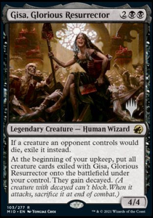 Gisa, Glorious Resurrector (Promo Pack) [Innistrad: Midnight Hunt Promos] | Exor Games Summserside