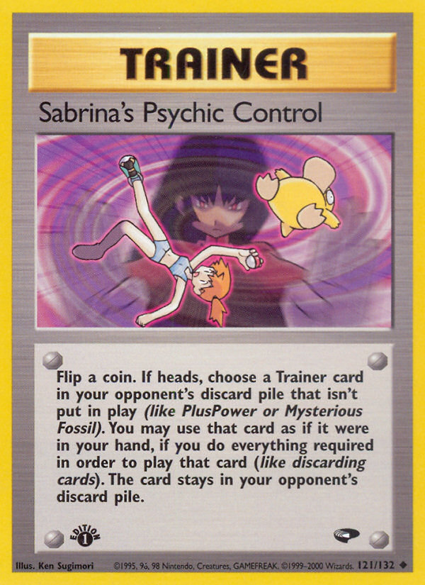 Sabrina's Psychic Control (121/132) [Gym Challenge 1st Edition] | Exor Games Summserside