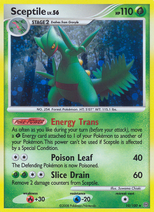 Sceptile (10/100) (Theme Deck Exclusive) [Diamond & Pearl: Stormfront] | Exor Games Summserside