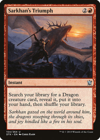 Sarkhan's Triumph [Dragons of Tarkir] | Exor Games Summserside