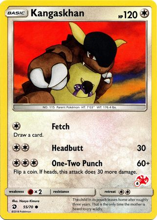 Kangaskhan (55/70) (Charizard Stamp #4) [Battle Academy 2020] | Exor Games Summserside