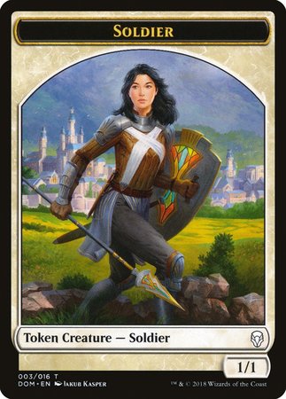 Soldier Token [Dominaria Tokens] | Exor Games Summserside