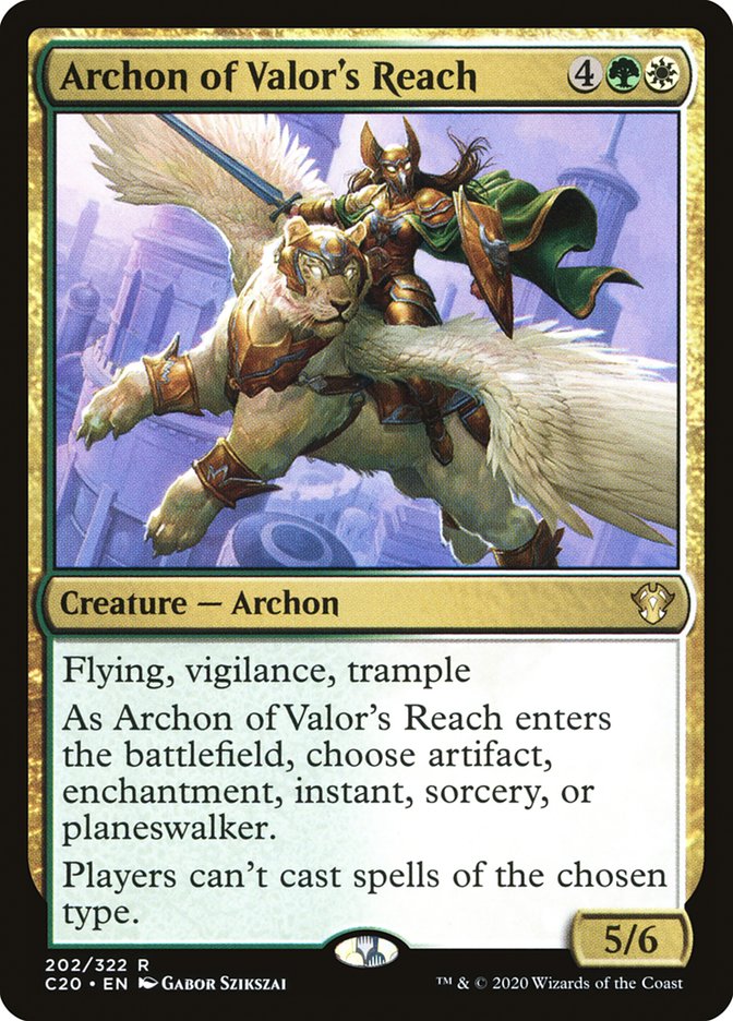 Archon of Valor's Reach [Commander 2020] | Exor Games Summserside