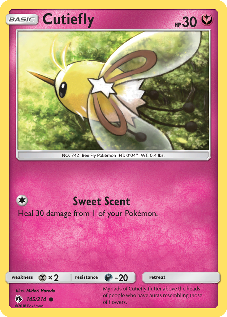 Cutiefly (145/214) [Sun & Moon: Lost Thunder] | Exor Games Summserside