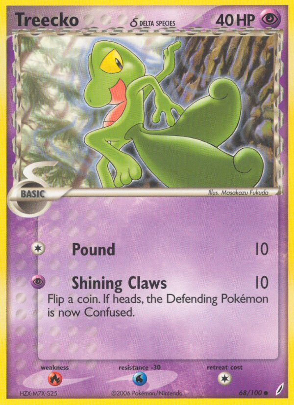 Treecko (68/100) (Delta Species) [EX: Crystal Guardians] | Exor Games Summserside