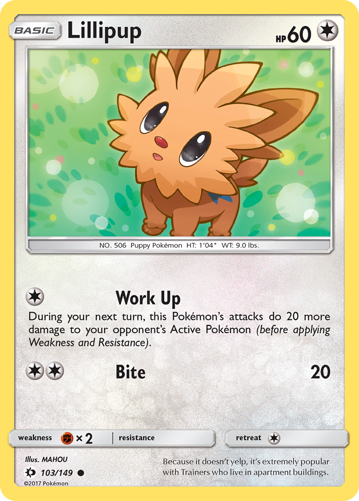 Lillipup (103/149) [Sun & Moon: Base Set] | Exor Games Summserside