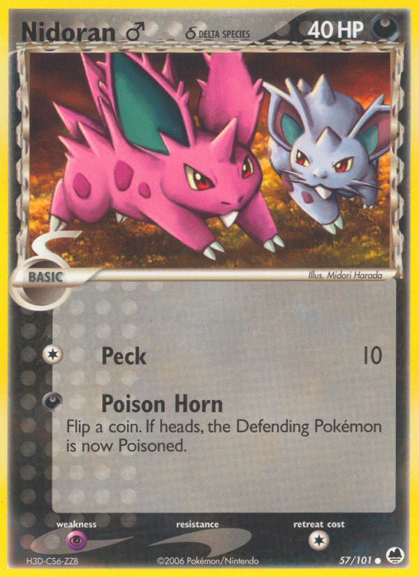 Nidoran (57/101) (Male) (Delta Species) [EX: Dragon Frontiers] | Exor Games Summserside