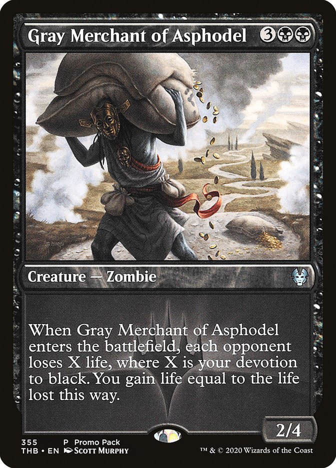 Gray Merchant of Asphodel (Promo Pack) [Theros Beyond Death Promos] | Exor Games Summserside