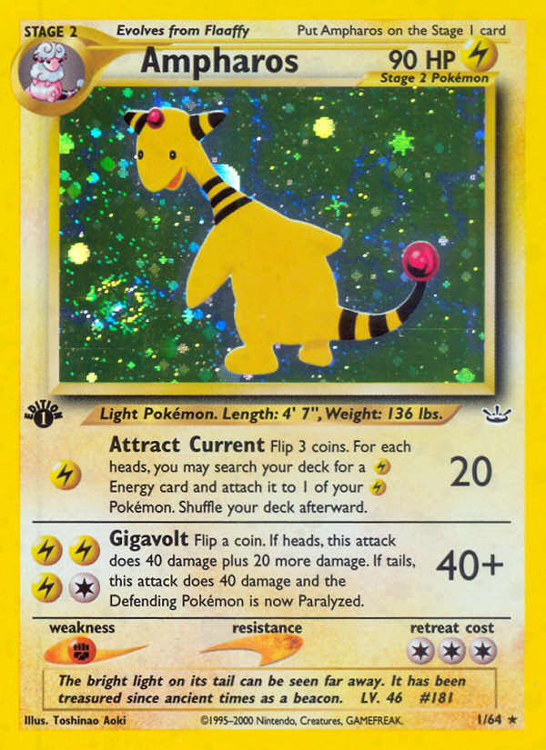 Ampharos (1/64) [Neo Revelation 1st Edition] | Exor Games Summserside