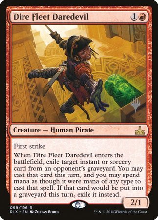 Dire Fleet Daredevil [Rivals of Ixalan Promos] | Exor Games Summserside