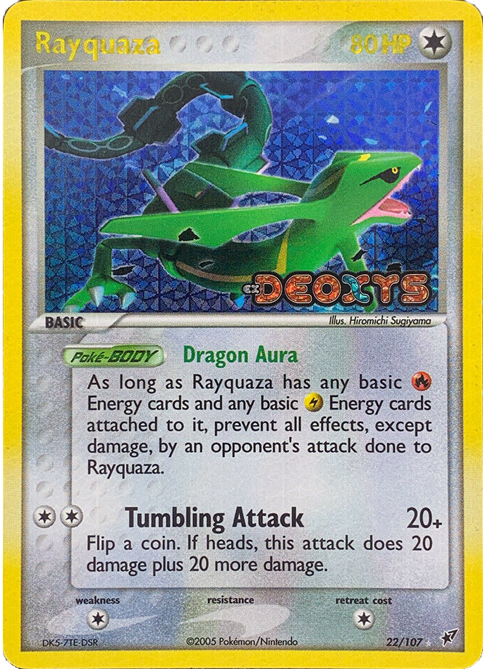 Rayquaza (22/107) (Stamped) [EX: Deoxys] | Exor Games Summserside