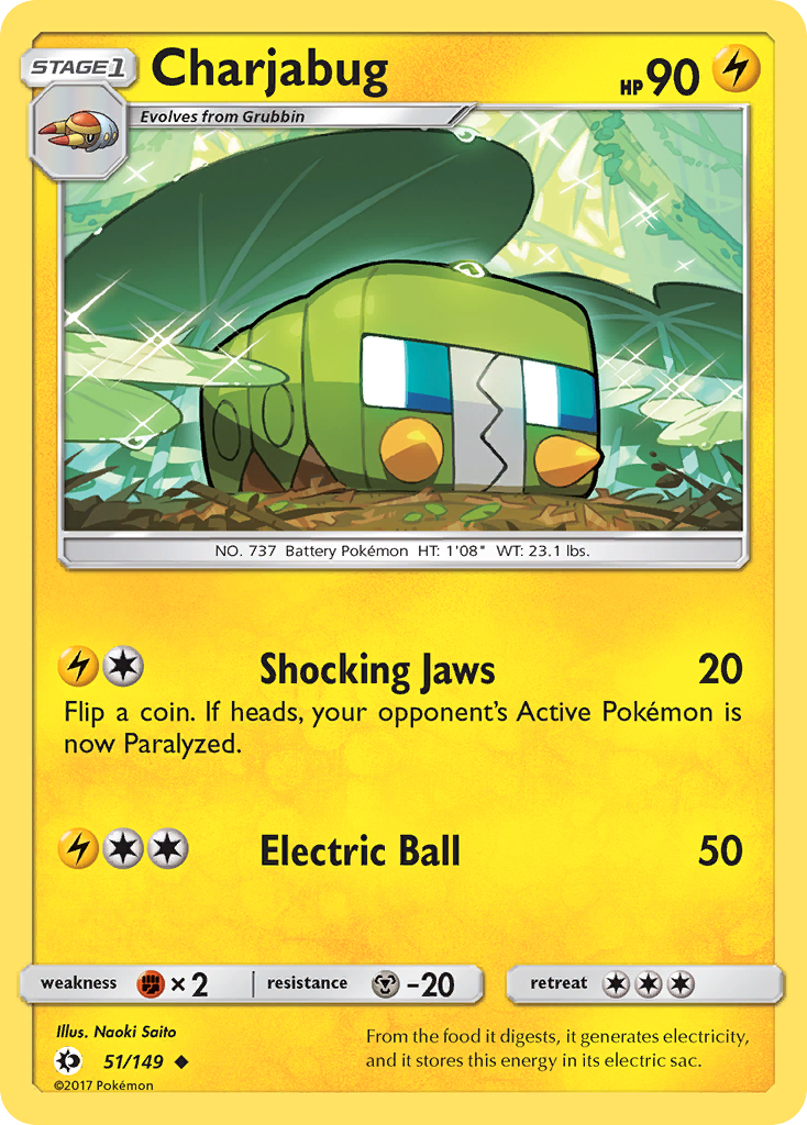 Charjabug (51/149) [Sun & Moon: Base Set] | Exor Games Summserside