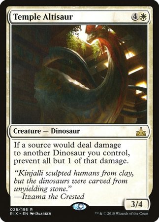 Temple Altisaur [Rivals of Ixalan] | Exor Games Summserside