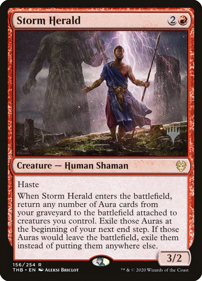 Storm Herald (Promo Pack) [Theros Beyond Death Promos] | Exor Games Summserside