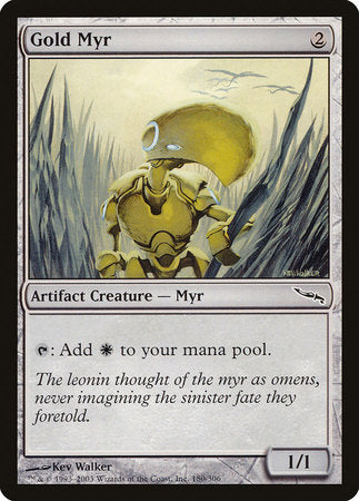 Gold Myr [Mirrodin] | Exor Games Summserside