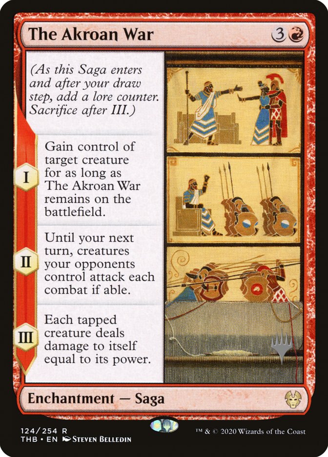The Akroan War (Promo Pack) [Theros Beyond Death Promos] | Exor Games Summserside