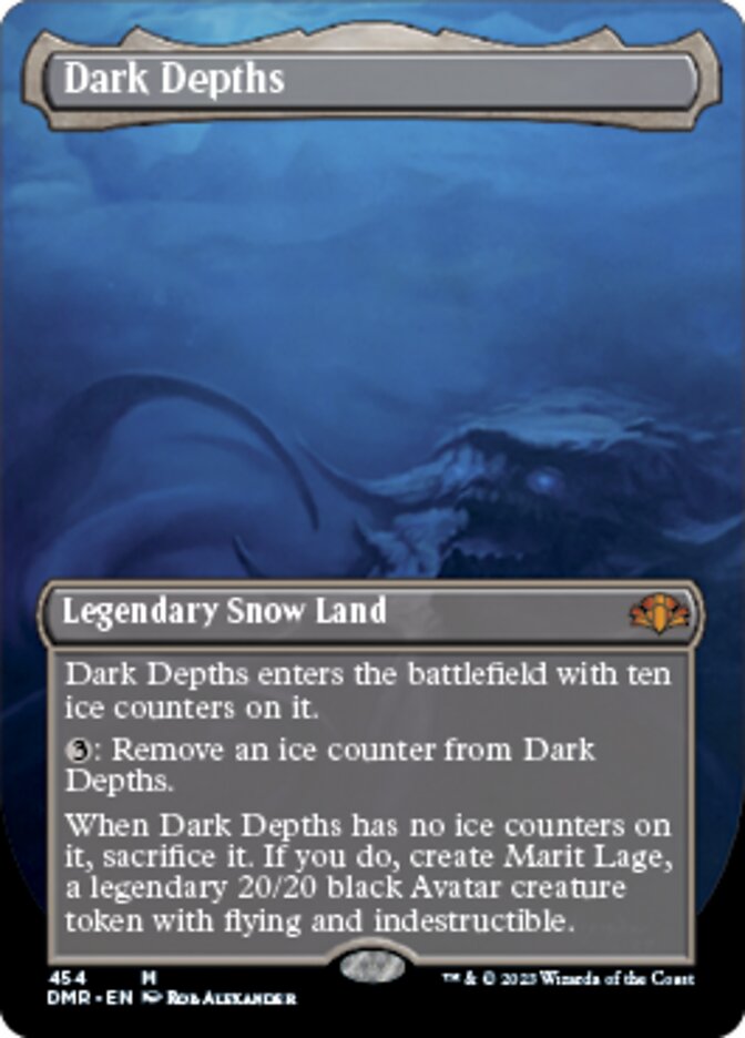 Dark Depths (Borderless Alternate Art) [Dominaria Remastered] | Exor Games Summserside