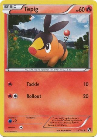 Tepig (15/114) (Cosmos Holo) [Black & White: Base Set] | Exor Games Summserside