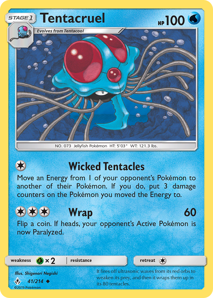 Tentacruel (41/214) [Sun & Moon: Unbroken Bonds] | Exor Games Summserside