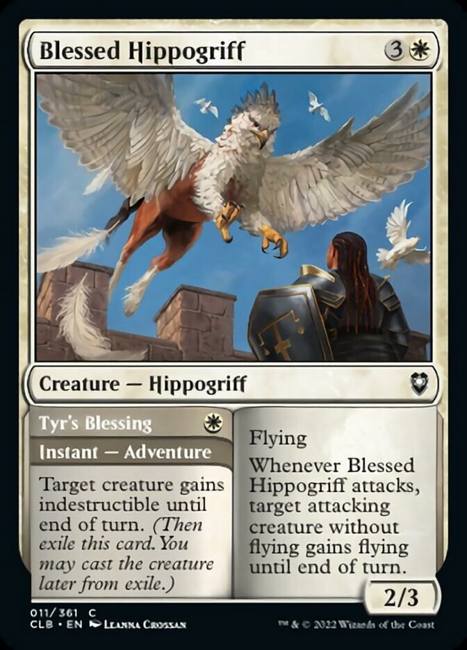 Blessed Hippogriff // Tyr's Blessing [Commander Legends: Battle for Baldur's Gate] | Exor Games Summserside