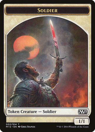 Soldier Token [Magic 2015 Tokens] | Exor Games Summserside